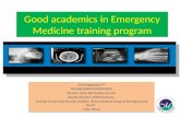 DNB EM :Good academics in emergency training progam