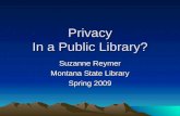 Montana Library Privacy Issues