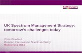 UK Spectrum Management Strategy - Chris Woolford - RadComms 2014