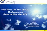 Thin film and thin wafer PV: challenges for BIPV applications [PV 2009]