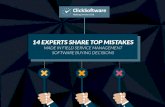 14 Experts Share Top Mistakes made in Field Service Management Software Buying Decisions