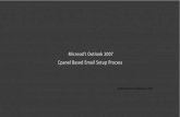 Outlook 2007 Setup with custom domain cpanel based email