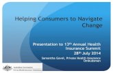 Samantha Gavel - Private Health Insurance Ombudsman (PHIO) - Helping consumers to navigate change