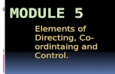 elements of panning co-ordination and control