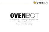 Ovenbot - recipe authoring interface example