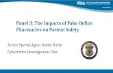 PSM Interchange 2014 Panel 3: Daniel Burke: The Impacts of Fake Online Pharmacies on Patient Safety
