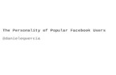 The Personality of Popular Facebook Users