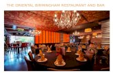 The oriental birmingham restaurant and bar