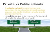 public vs private primary schools