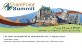 SharePoint Summit 2012 - Les tests automatisés et SharePoint 2010, c'est possible!