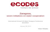 Zaragoza, 7 initiatives on water cooperation