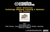 Qatar University Technology Enhanced Learning & Openness for Faculty