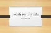 Shortly about Polish restaurants