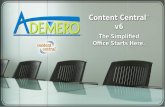 Ademero   content central v6 - the simplified office starts here