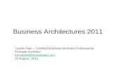 Business Architectures 2011