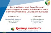 Zero Voltage Zero Current