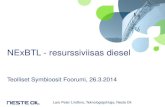 Lars Peter Lindfors 26.3.2014: NEXBTL - Resurssiviisas Diesel