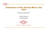 TESCO Evaluation of Non-Normal Meter Data
