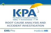 Root Cause Analysis and Accident Investigation