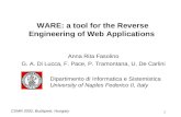 WARE: a tool for the Reverse Engineering of Web Applications