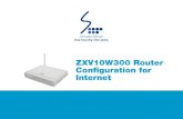 ZTE ZXV10W300 Router Configuration Guide
