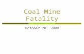 Coal mine fatality