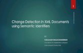 Schemaless Change detection in XML Documents using Semantic Identifiers