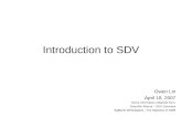 SDV Presentation