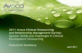 The Avoca Report Executive Summary: 2011 State of Clinical Outsourcing