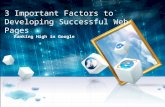 3 important factors to developing successful web pages