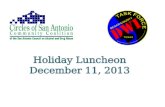 Circles of San Antonio Community Coalition and Bexar County DWI Task Force Holiday Luncheon 2013
