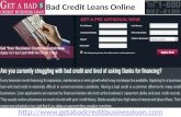 Bad credit loans online