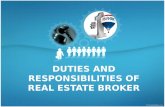 Duties and Responsibilities of Real Estate Broker