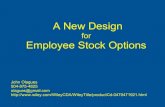 A New Design for Employee Stock Options