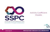 Activity coefficient models