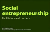 Presentation: Social Entreprenneurship - Facilitators & Barriers (english)