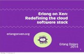 Erlang On Xen: Redefining the Cloud Software Stack
