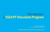 Introduction to 41st SSEAYP Discussion Program