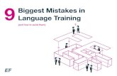 9 biggest mistakes in language training
