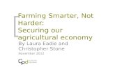 Farming smarter, not harder—presentation for launch
