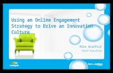 Online engagement to drive an innovative culture