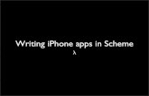 The Scheme Language -- Using it on the iPhone