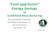 "Lean and Green" Energy Savings at Smithfield Manufacturing