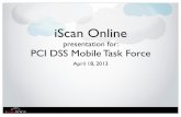 iScan Online - PCI DSS Mobile Task Force