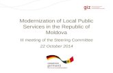 Presentation of the Steering Committee Session from 22 October 2014