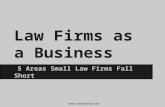 Law Firms As a Business: 5 Areas Small Firms Fall Short