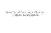 java script functions, classes