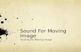 Sound for moving image week 5