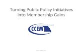 Turning Public Policy Initiatives into Membership Gains