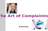 The art of complaining